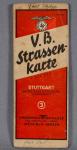 WWII NSDAP German Street Map Stuttgart