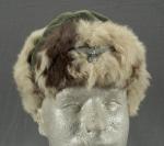 WWII German Army Winter Rabbit Fur Cap