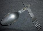 WWII German Folding Mess Fork Spoon