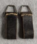 WWII German Equipment Belt Clip Hanger D Ring Pair