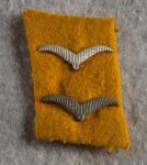 WWII Luftwaffe Flight Collar Tab Gefreiter