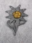 WWII German Edelweiss Cap Badge