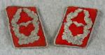 WWII Luftwaffe Flak Artillery Major Collar Tab Set