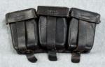 WWII German K98 Three Pocket Ammo Pouch