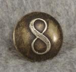 WWI German Shoulder Board Button 8th Company