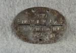 WWII German ID Identity Disk Artillery