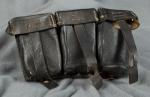 WWII German K98 Three Pocket Ammo Pouch