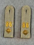 Pioneer 86 Batt Oberleutnant Shoulder Boards Pair