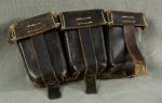 WWII German K98 Three Pocket Ammo Pouch