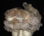 WWII German Army Winter Rabbit Fur Cap