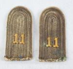 Bavarian 11th Infantry Officer Shoulder Boards