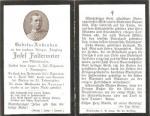 WWI German Remembrance Death Card Verdun 1916