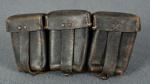 WWII German K98 Three Pocket Ammo Pouch 