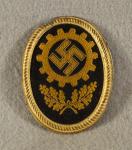 WWII German DAF Visor Cap Badge