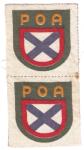 WWII SS POA  Russian Volunteer Shield Two