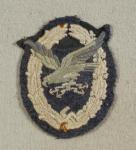 Luftwaffe Flight Engineer Air Gunner Cloth Badge