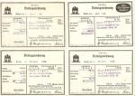 WWII German Insurance Receipts