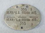 WWII German ID Identity Disk Luftlande Strum Rgt