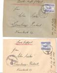 WWII Luftfeldpost German Postal Envelope x3