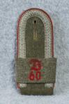 German Shoulder Board 60th Artillery Observation