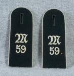 WWII German Shoulder Boards 59th Machine Gun Batt
