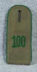 WWII German Shoulder Board 100th Gebirgsjager Reg