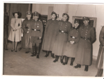 WWII German Press Photo RAD and SS Men