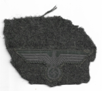 WWII German Heer Army Breast Eagle Cut From Tunic