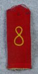 WWI German 8th Infantry Regiment Shoulder Board 