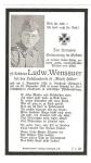 WWII German Death Card Leibstandarte SS Panzer