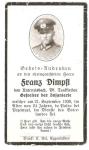 WWII German Remembrance Death Card Poland 1939