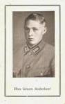 WWII German Death Card RAD Mann