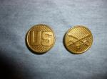 US Cavalry Collar Disk Set 1930s