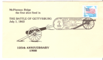 Battle of Gettysburg 125th Anniversary Envelope