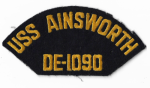 USN Patch USS Ainsworth DE-1090