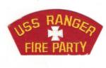 Navy USN USS Ranger Fire Party Patch