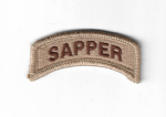 US Army Sapper Tab Desert Subdued