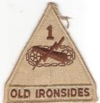 US Army 1st Armored Division Patch Desert Subdued
