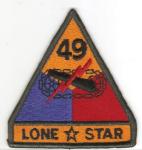 US Army 49th Armored Division Patch Lone Star