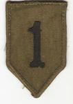 US 1st Infantry Division Patch Subdued