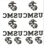 USMC Marine Uniform Transfer Decals