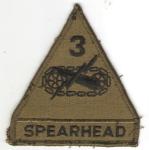 Patch 3rd Armored Division Spearhead Subdued