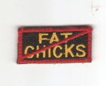 USAF No Fat Chicks Moral Patch