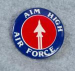 Aim High Air Force Button