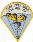 US Army ITAV Airborne BD Test Team Parachute Patch