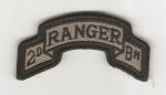 Patch Scroll 2nd Ranger Battalion Subdued ACU