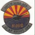 Patch 58TTW Luke AFB 12th AF Shoot Off