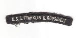 Navy USS Franklin D. Roosevelt Ship Title Patch