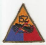US Army Armored 152nd Tank Battalion Patch