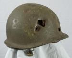 US M1 Helmet Korean War era Battle Damaged